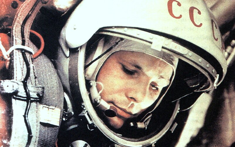 Astronaut in Helmet — White