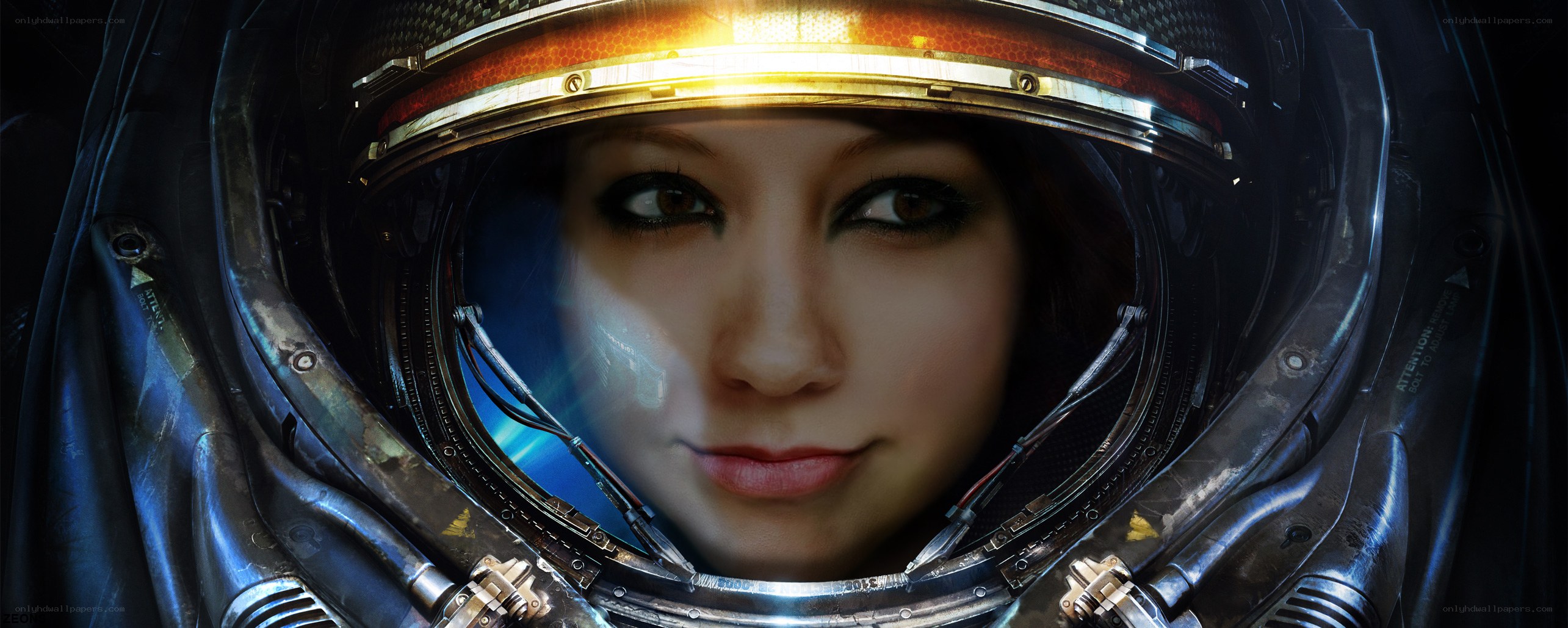 astronaut in helmet