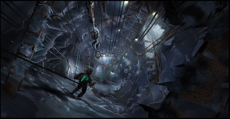 Astronaut in Ice Cave