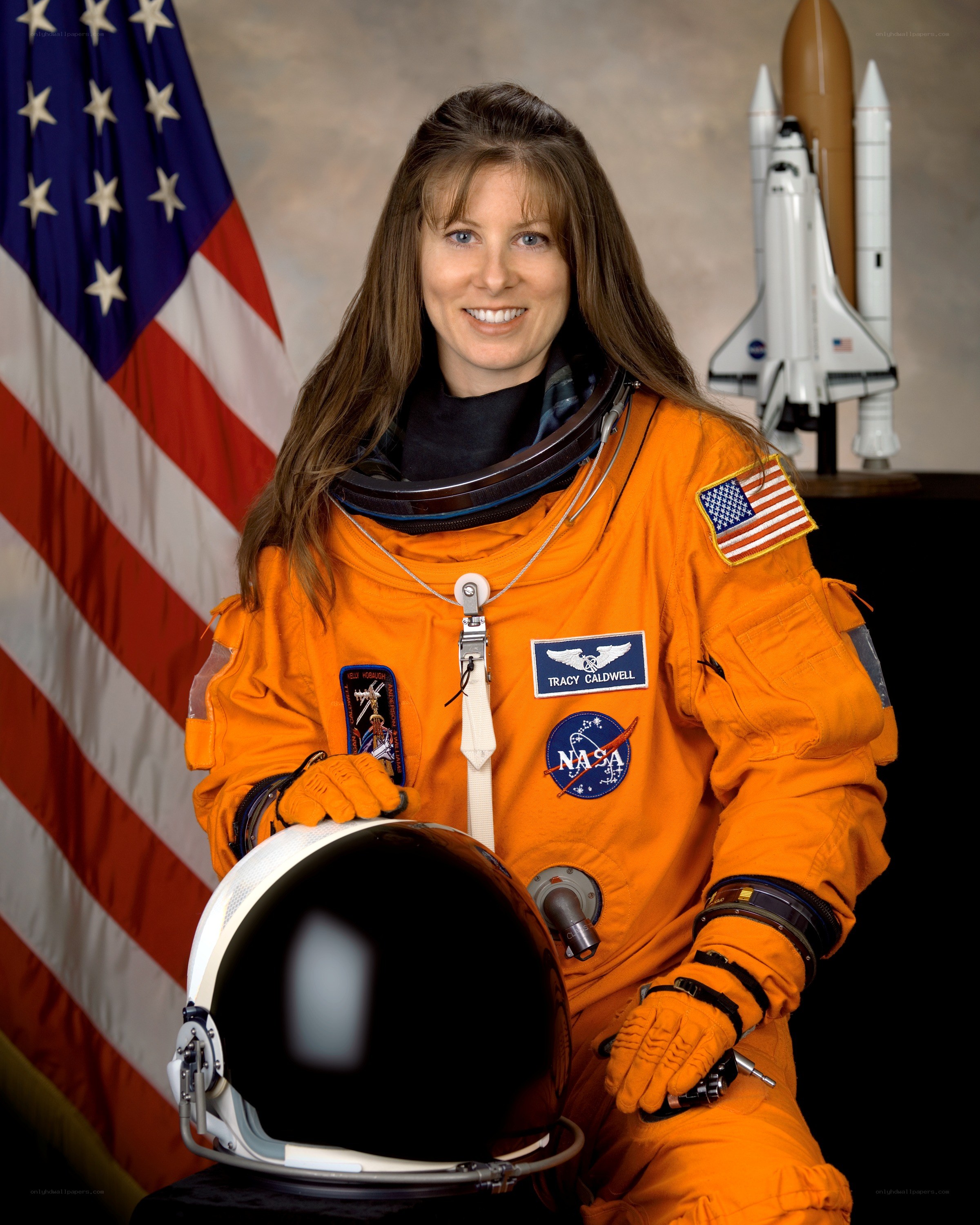 Astronaut in orange suit