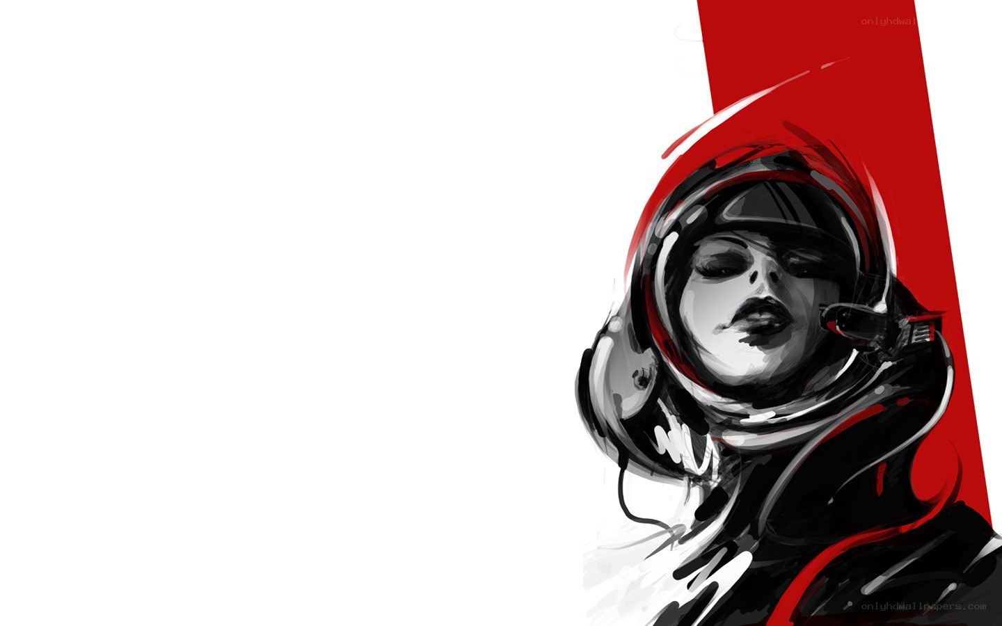 astronaut in red and black