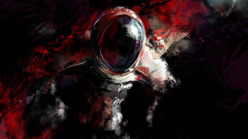 Astronaut in Red Chaos