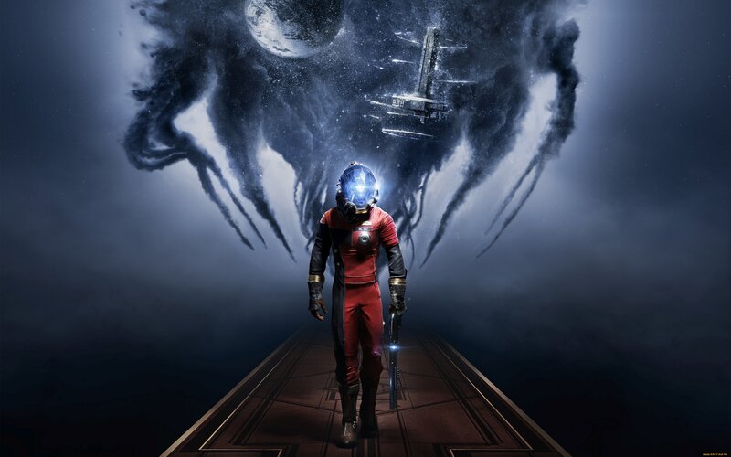 Astronaut in Red Suit — Dramatic, Night