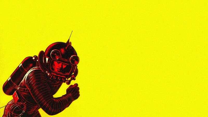 Astronaut in Red Suit — Yellow
