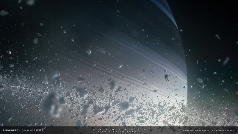 Astronaut in Saturn's Rings
