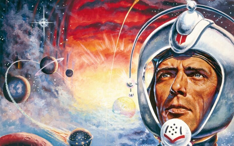 astronaut in space artwork