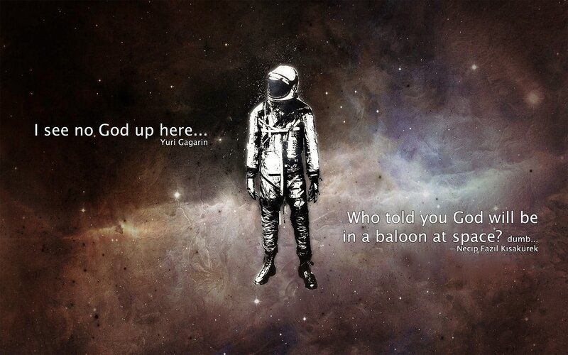 Astronaut in Space — Brown, Dramatic