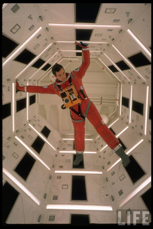 astronaut in space capsule