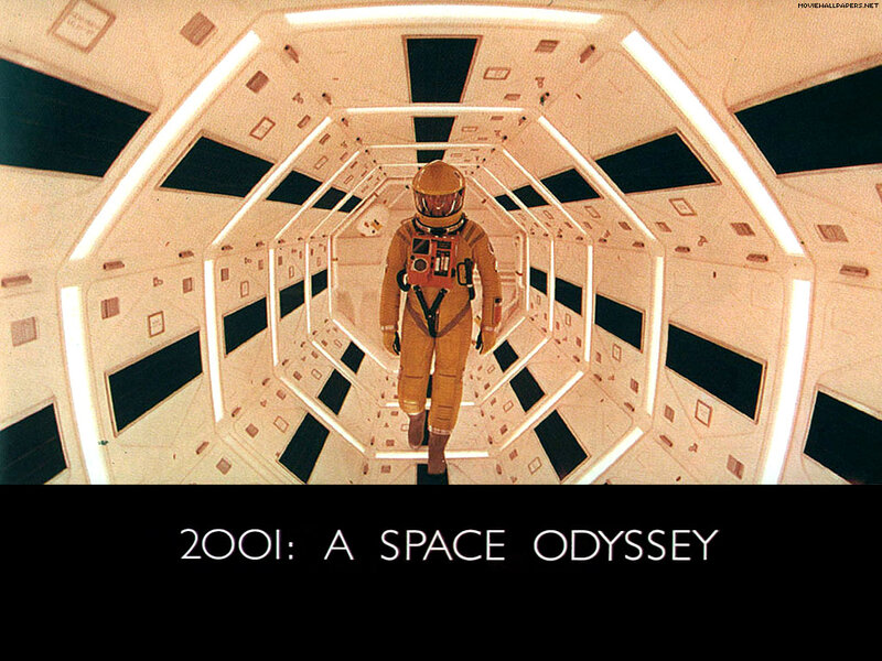 astronaut in space corridor