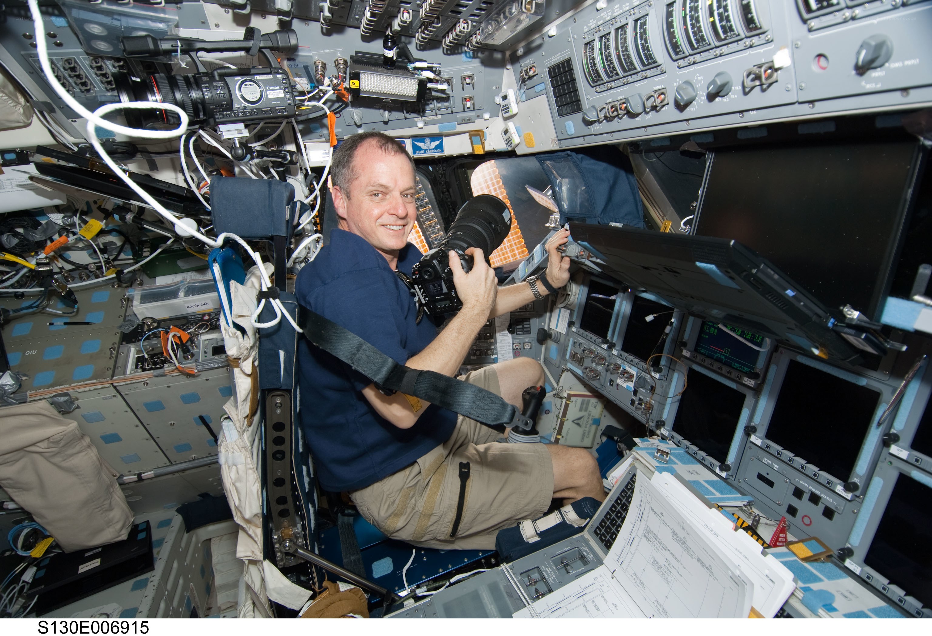 Astronaut in space station