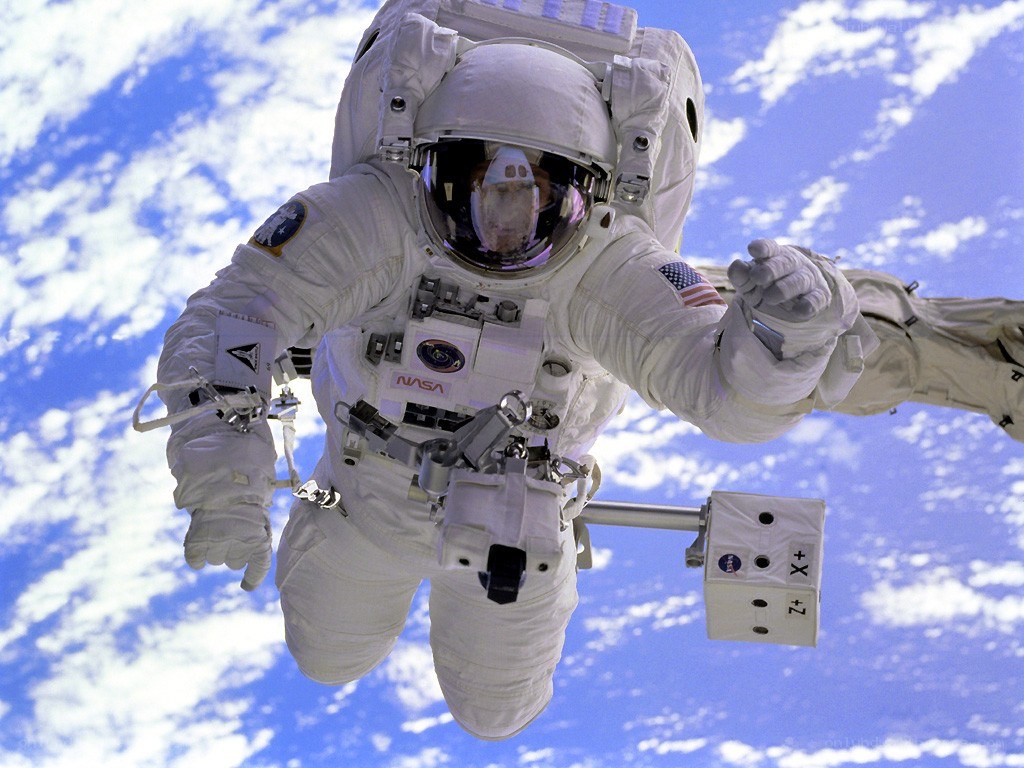 Astronaut in space suit