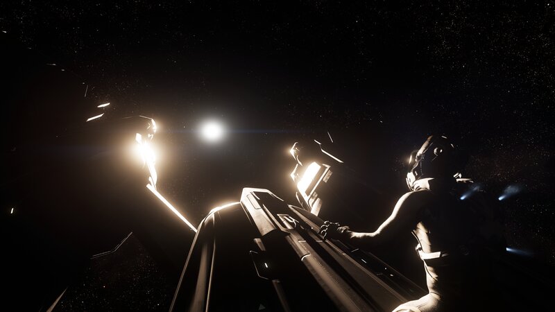Astronaut in Space Suit — Black, Dark