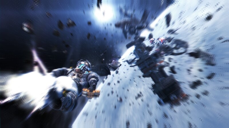 Astronaut in Space Suit — Blue, Dramatic, Digital Art, Spaceship