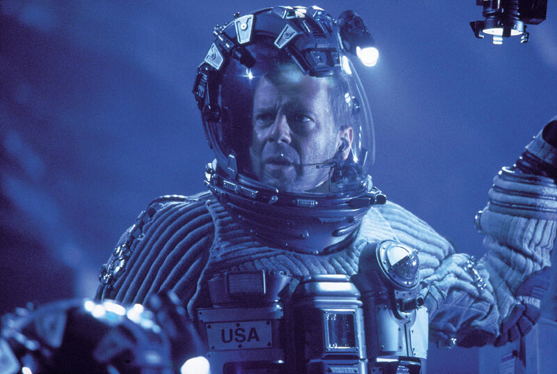 Astronaut in Space Suit — Blue, Dramatic, Photograph