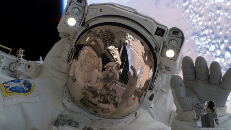 Astronaut in Space Suit — Dramatic