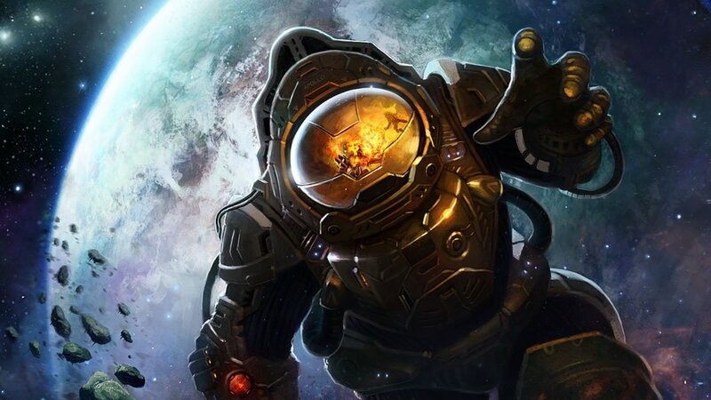 Astronaut in Space Suit — Gold