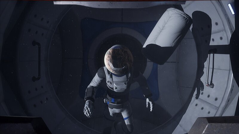 Astronaut in Space Suit — Gray, Dark