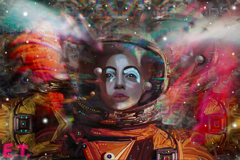 Astronaut in Space Suit — Orange
