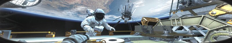 Astronaut in Space Suit — White, Dramatic, 3d Render