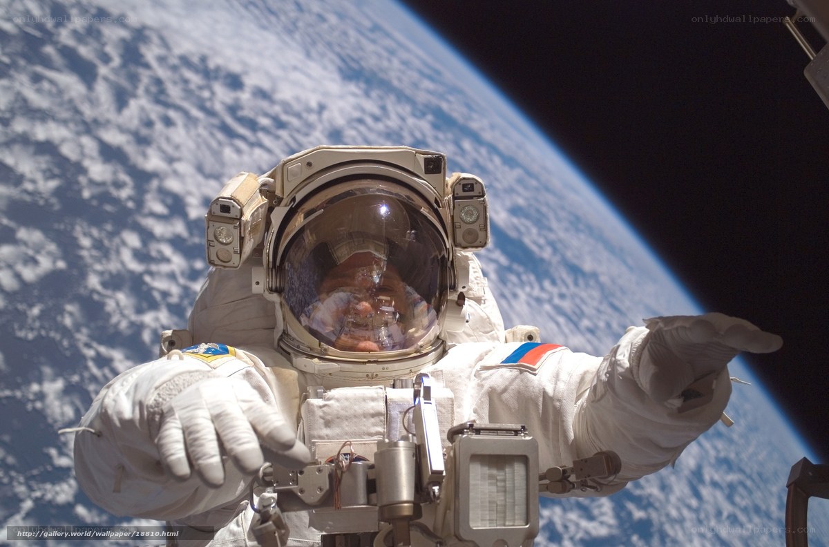 Astronaut in space suit
