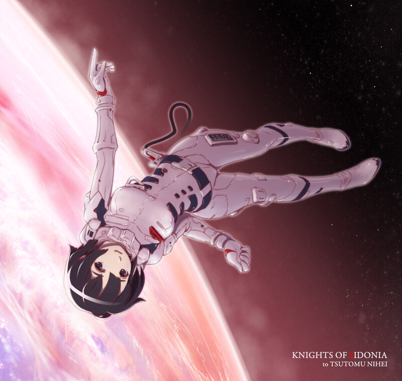 Astronaut in Space — White, Dramatic, Anime