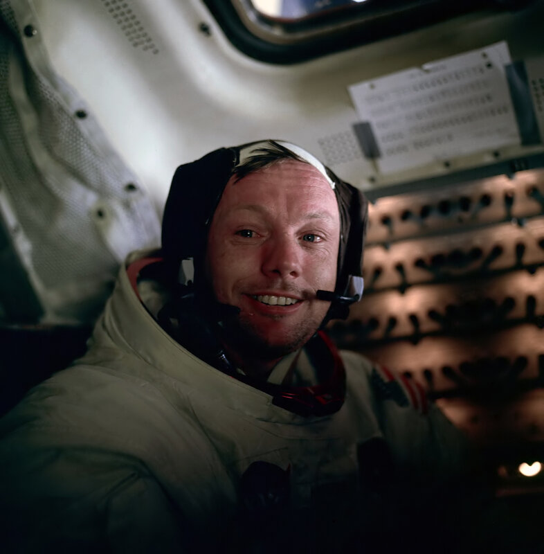 astronaut in spacecraft