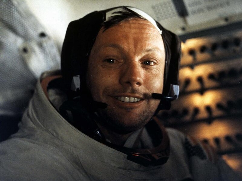 Astronaut in Spacecraft — Gray