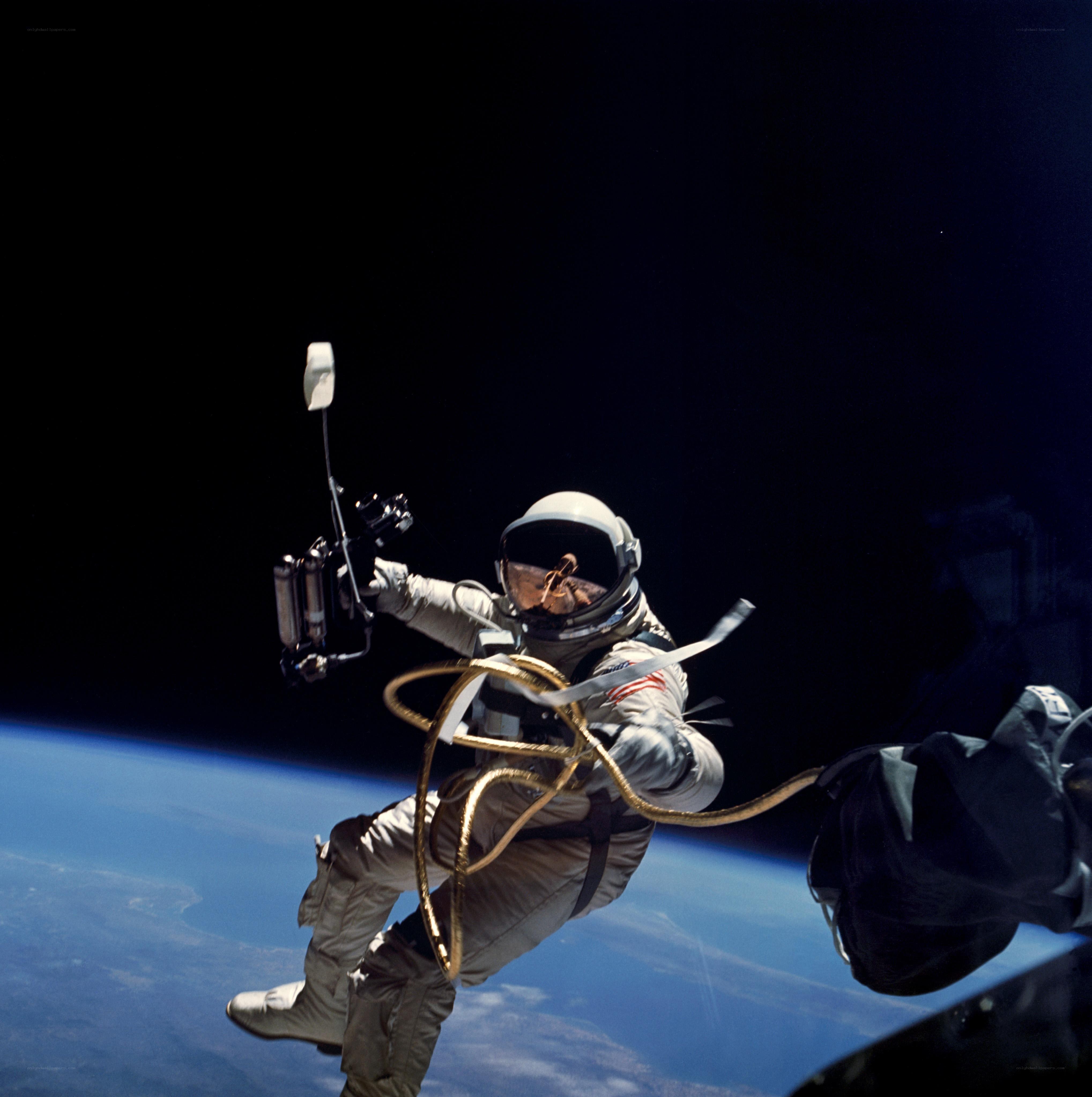 Astronaut in spacewalk