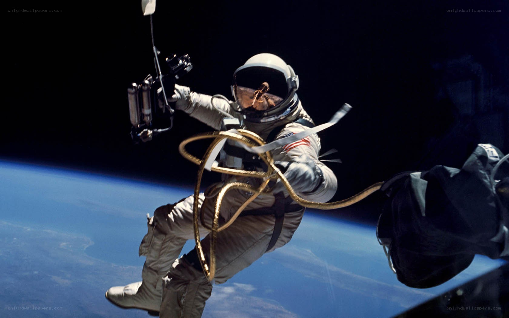Astronaut in spacewalk