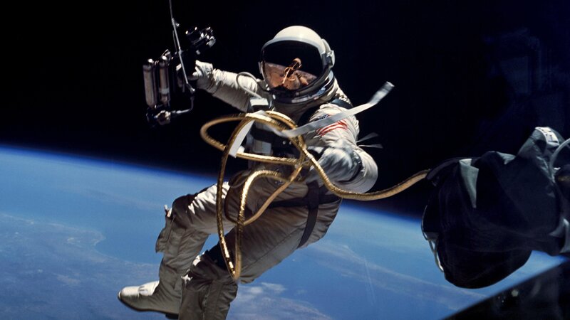 Astronaut in spacewalk