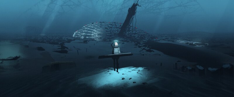 Astronaut in Wasteland