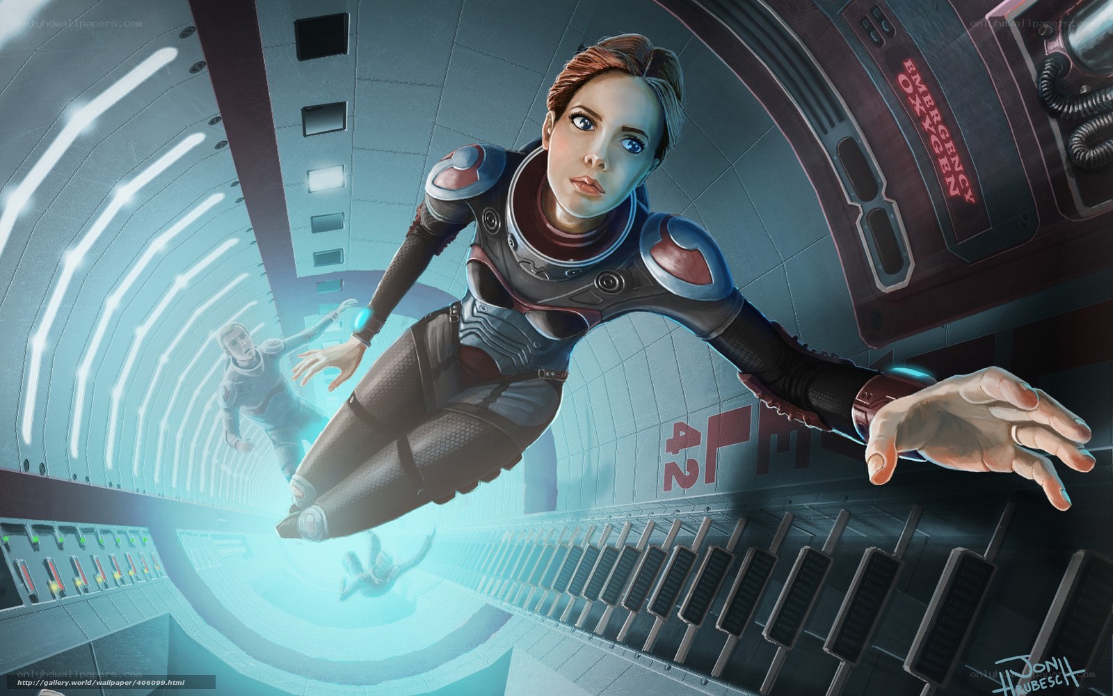 astronaut in zero gravity