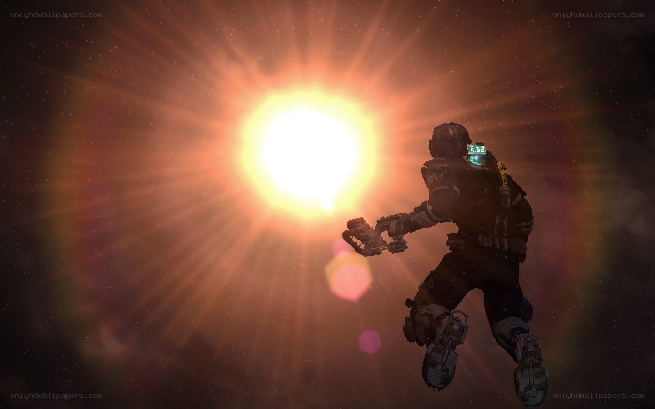 astronaut near sun