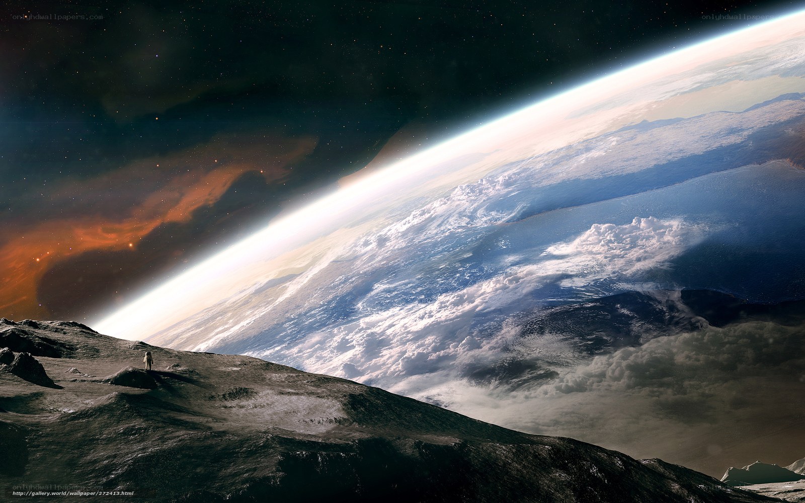 Astronaut on a Moon
