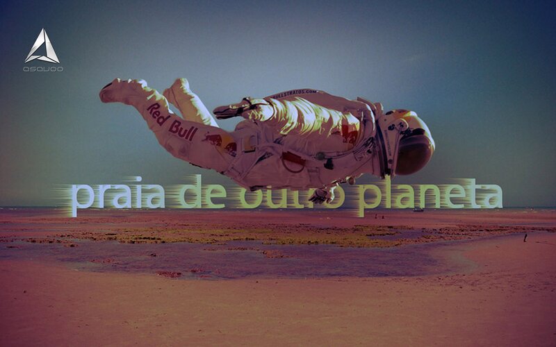 astronaut on alien beach