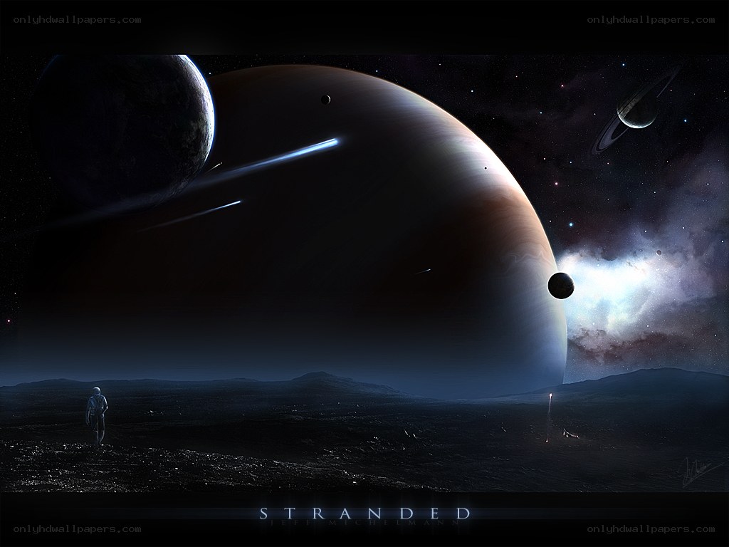 astronaut on alien planet