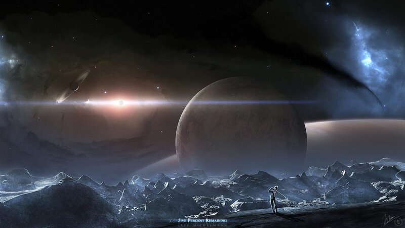 astronaut on alien planet