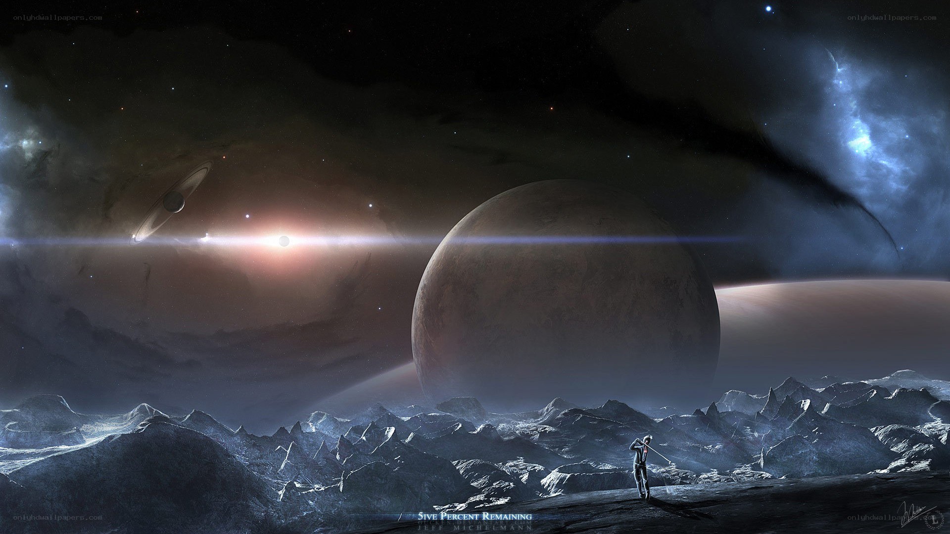astronaut on alien planet