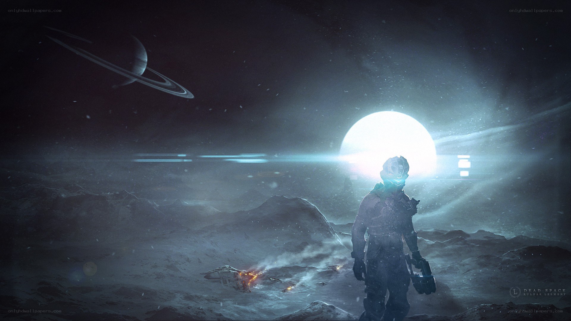 Astronaut on alien planet
