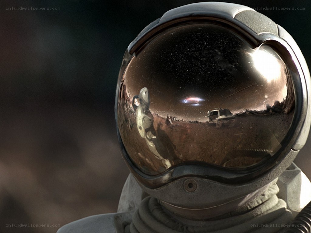 astronaut on alien planet