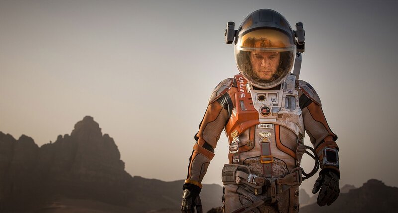 Astronaut on Alien Planet — Brown, Dramatic, Sunset, Photograph