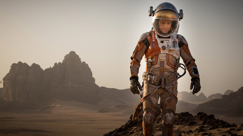 Astronaut on Alien Planet — Brown, Dramatic, Sunset