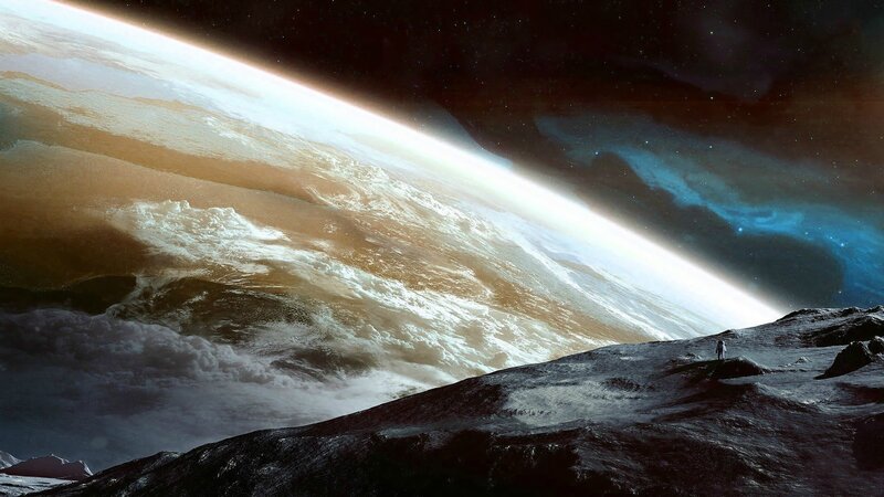Astronaut on Alien Planet — Brown