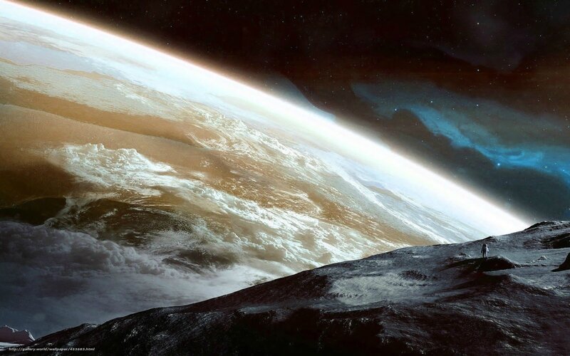 Astronaut on Alien Surface — Brown