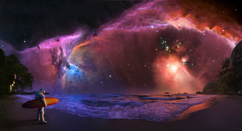 Astronaut on Beach