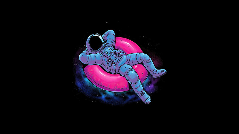 Astronaut on Floatie
