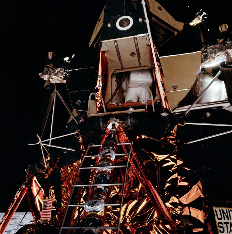 Astronaut on Lunar Module