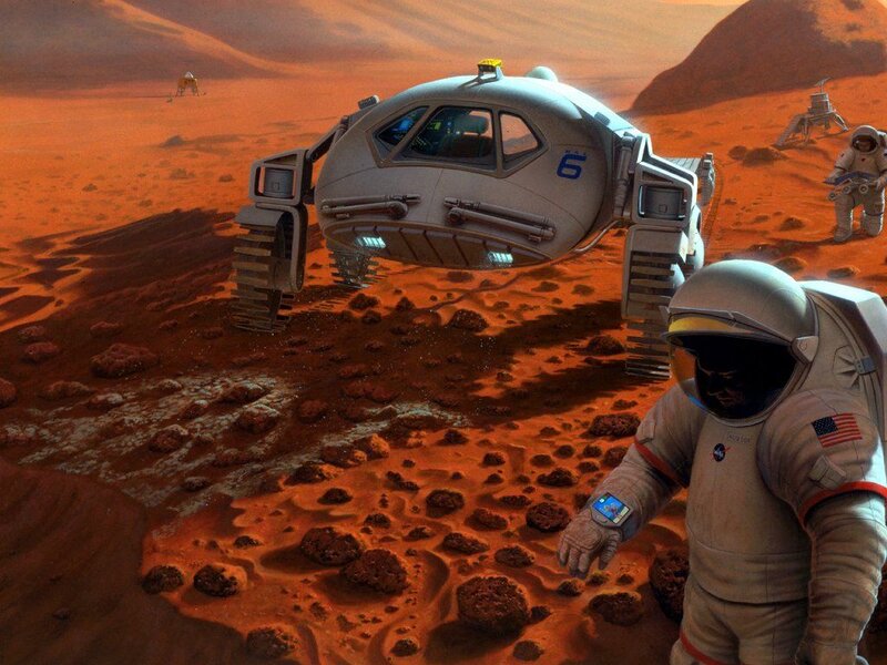 Astronaut on Mars