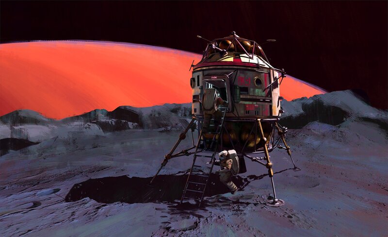 Astronaut on Moon Landing