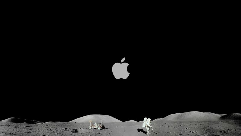 Astronaut on Moon Surface — Black, Dramatic, Night, Photograph, Lunar Rover